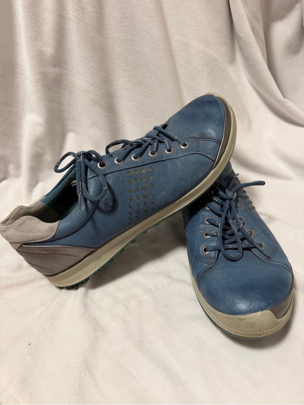 Men's Ecco Biom Blue Yak leather golf shoes size 44